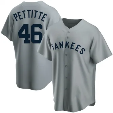 Andy Pettitte Autographed New York Yankees Custom Gray Baseball Jersey B JSA COA